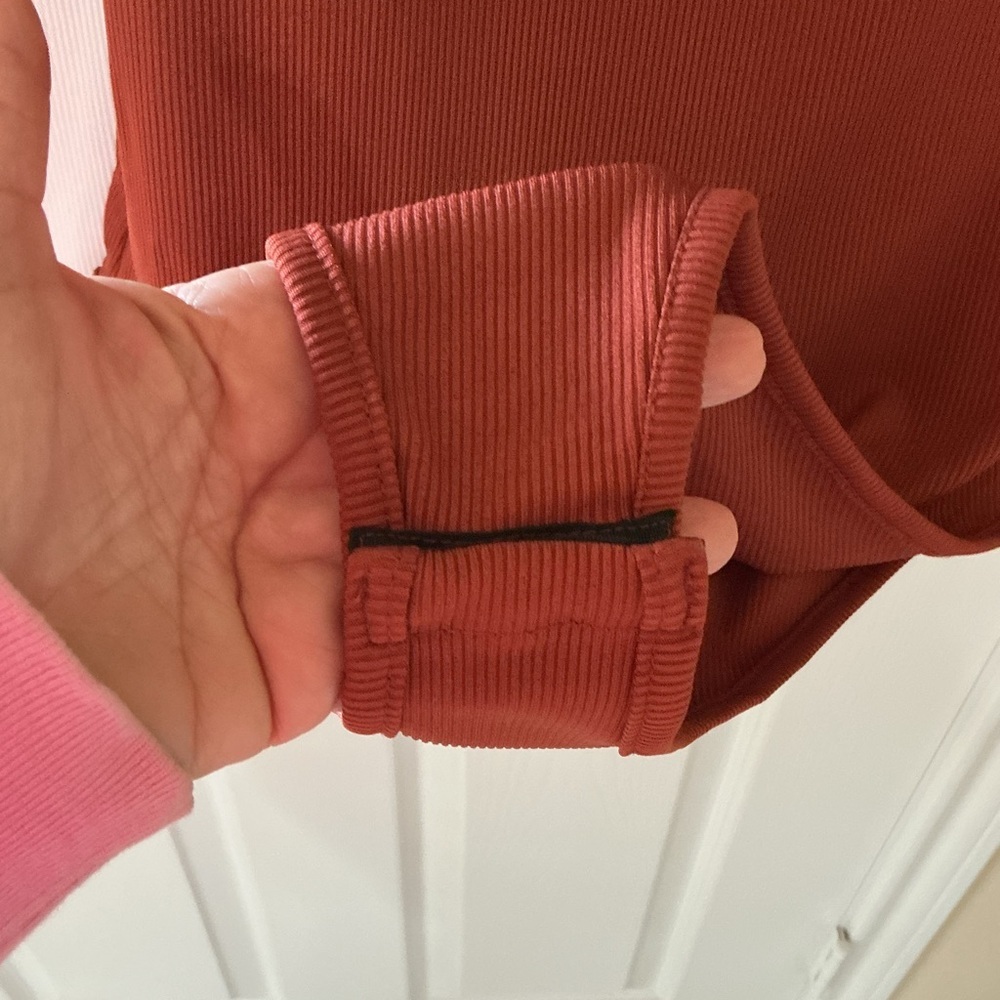 Bundle of Bodysuits: black, rust, white NWOT - Picture 4 of 6